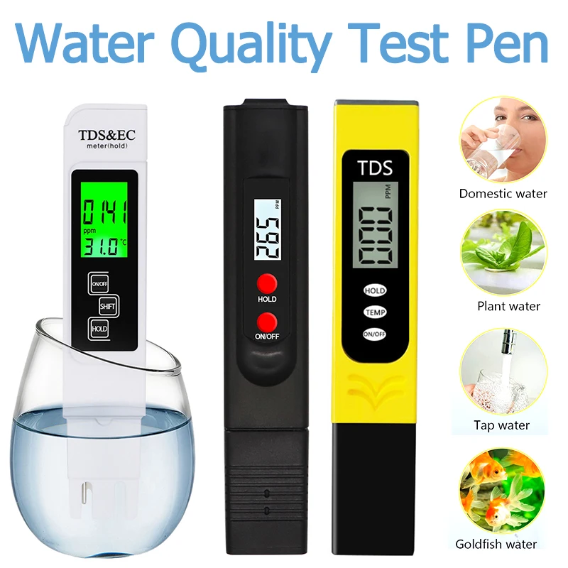 Ph Meter Digital Water Tester - TDS pena presisi tinggi instrumen kekerasan