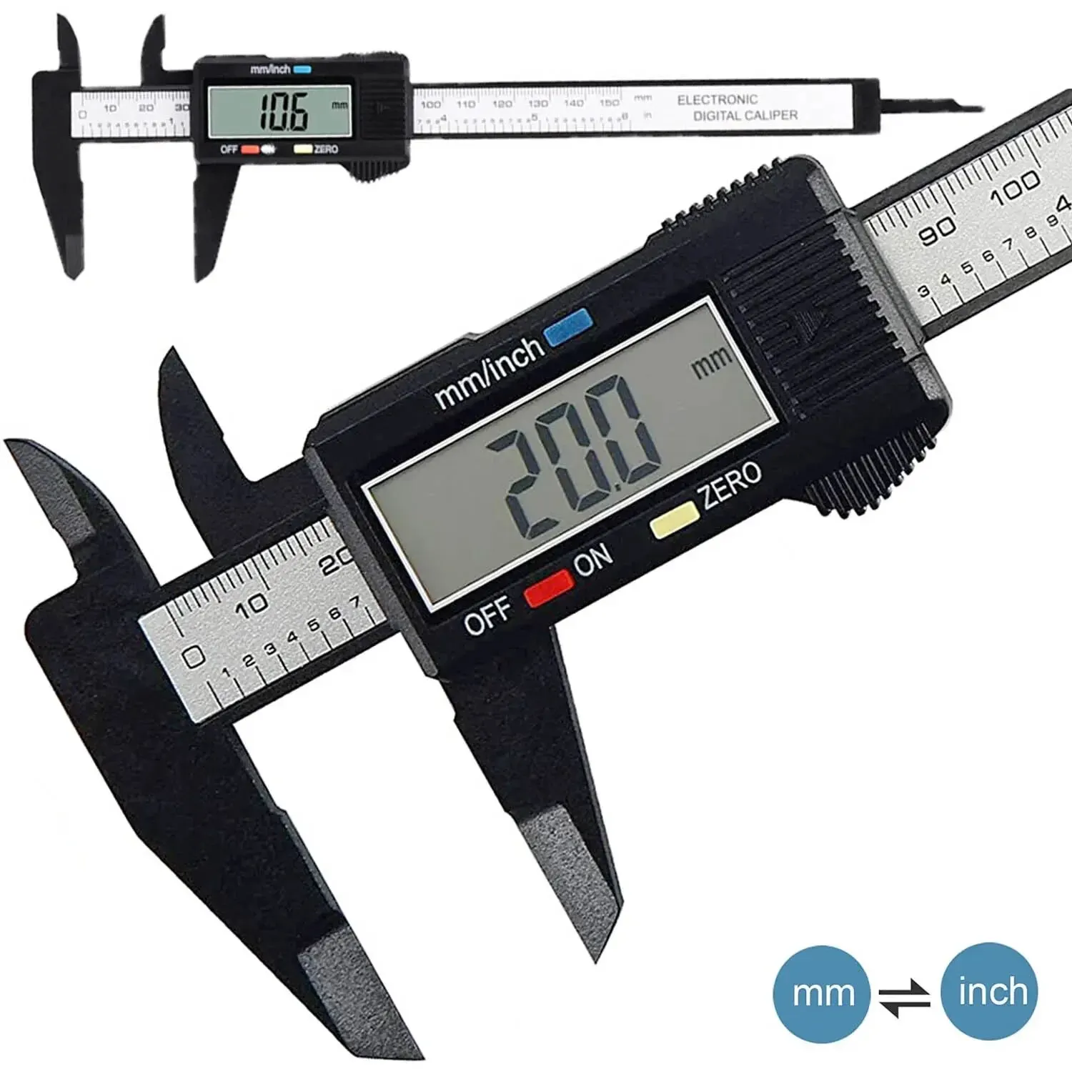Kaliper Digital Serat Karbon 1 - Digital Caliper 150Mm Stainless Steel ulasan dan harga